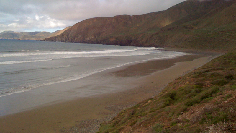 Extensa playa de arena